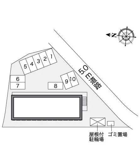 ★手数料０円★松本市横田４丁目　月極駐車場（LP）